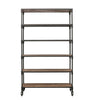 Industrial Chic Rustic Metal & Timber Frame Shelves Bookshelf - Perfect Storage For Office, Laundry, Butler’s Pantry or Wardrobe