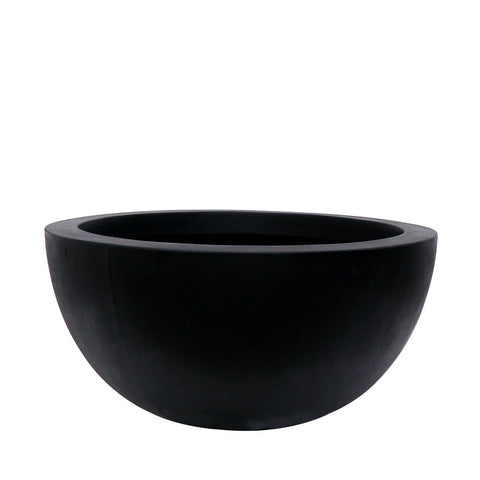 Awatere Black Concrete Outdoor Planter - Larger 1m