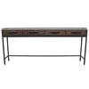 Dark Chocolate Carlton Charming Iron & Wood 1.8m Console Table