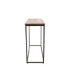 Minimalist Rustic Mango Wood & Black Iron Frame Console Table