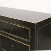 Shabby Chic Black Oriental 6 Drawer Dresser / Commode