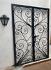 Ornate Serville Hand Forged Iron Gates Exterior or Interior Zone Divider