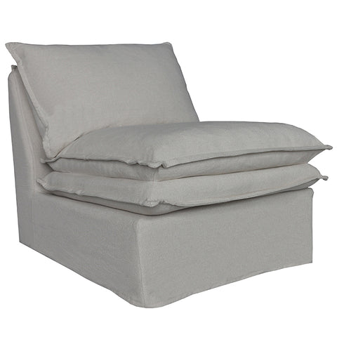 Santa Monica Luxurious Modern Designer Sofa / Lounge Club Chair - Natural Linen