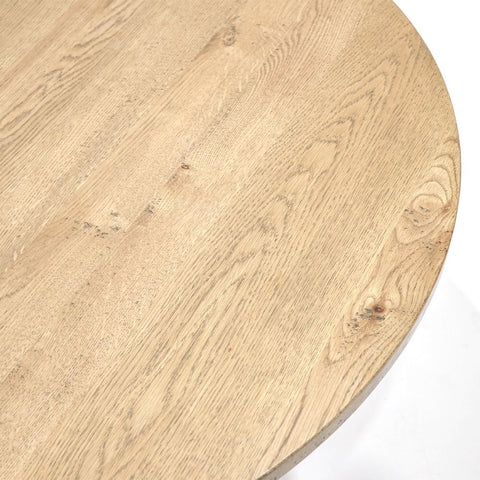 Round Vaasa Scandinavian Chic American Oak Dining Table