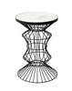 Lounge Side Table Candelabra Shape With Marble Top
