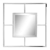 Ashton Stainless Steel Modern Geometric Square Mirror