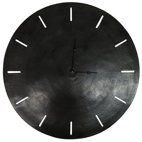 XL Aluminium Songo Obsidian Clock Interior Design Decorative Showpiece