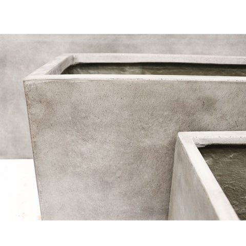 Waihou Concrete Outdoor Planter - Larger Weathered Grey