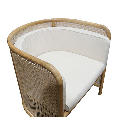 Raya Rattan Wood Occasional Chair / Armchair