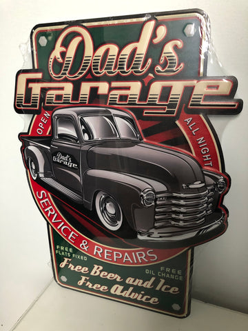 Dad’s Garage Chevy Thriftmaster / 3100 Quality Embossed Wall Art Sign