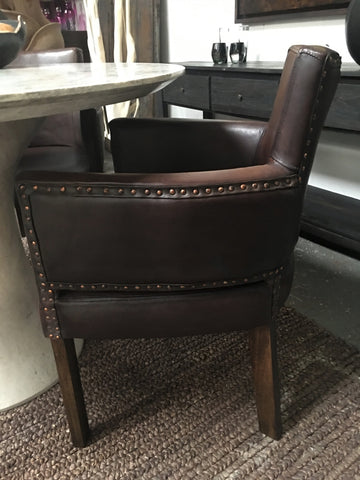 Bilboa Thick Cut Leather Cigar Chair