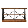 Provincial French Character Iron & Pine Console Table / Entertainment Unit