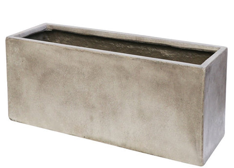 Waihou Concrete Outdoor Planter - Larger Weathered Grey