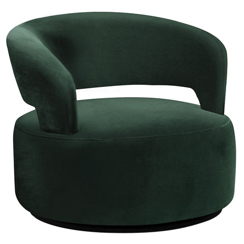 Moss Velvet Indiana Occasional Chair / Lounge Chair Modern Couture