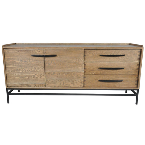 Carlton Charming Iron & Wood Storage Sideboard Cabinet