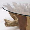 Crusoe Tree Root Round Coffee Table - Modern Rustic Chic Design