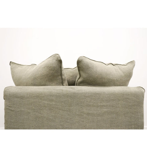 Lotus Luxurious Modern Slipcover Sofa / Lounge Armchair Khaki Colour