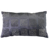 Midnight Perle Velvet Beaded Rectangular Lounge / Chair Cushion 50cm