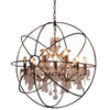 Rococo Globe Crystal Chandelier Light (80cm)