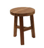 Round Porto Stool / Side Table Recycled Teak - Handcrafted Indoor / Outdoor Chic