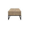 Monterey Reclaimed Pine & Iron Coffee Table - Natural Elm Colour