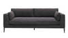 Relaxed Black Tyson Comfortably Luxurious Modern Sofa / Lounge 3 Seater