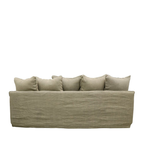 Lotus Luxurious Modern Slipcover 3 Seater Sofa / Lounge Khaki Colour