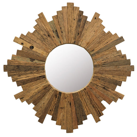 Reclaimed Railway Rustic Timber Mirror Oliver Design