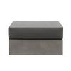 Concrete Cube Ottoman With Cushion Outdoor Seating Modern Rustic Minimalist Design
