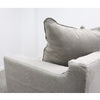Keely Slipcover Sofa / Lounge Cement Colour 3 Seater