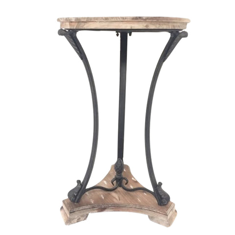 French Country Chic Provincial Table Iron & Wood Rustic Shabby Chic!