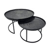 Black Snake Iron & Aluminium Modern Coffee Table Nesting Set