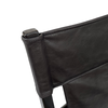 Louis Armchair / Occasional Chair Vintage Black Leather & Wood