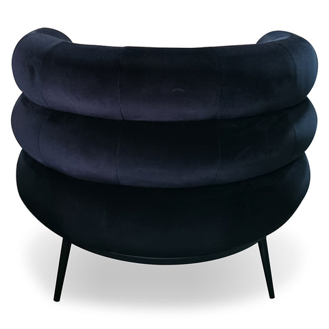 Ring Black Velvet Modern Luxury Occasional Chair Designer Chair