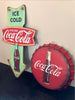Coca Cola Pointing Arrow Embossed Wall Art Sign