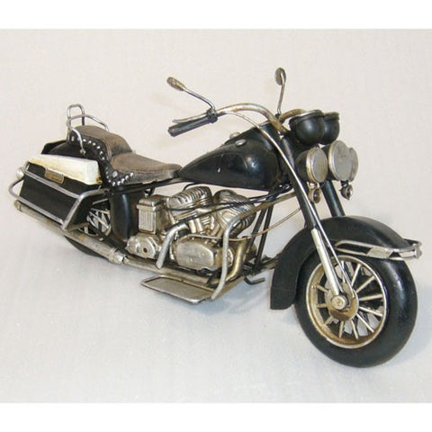 Vintage Styled Motorbike Model Replica Ornament (Black)