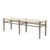 Joffre Natural Rattan Weave & Oak Wood Bench Seat