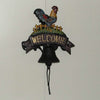 Cast Iron Rooster Door Bell Knocker Rustic Door Ornament