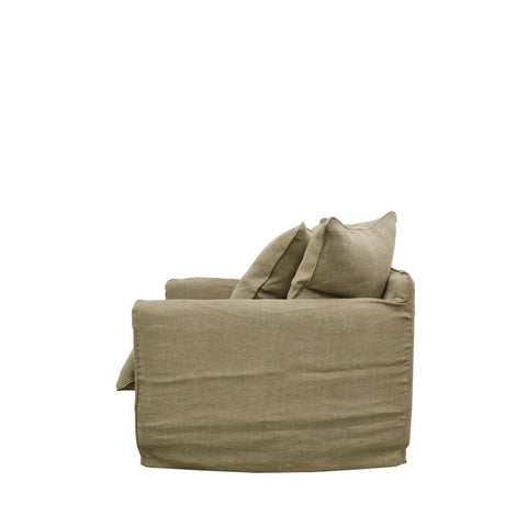 Lotus Luxurious Modern Slipcover Sofa / Lounge Armchair Khaki Colour