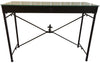French Country Villa Hall Table Iron Fleur De Lys