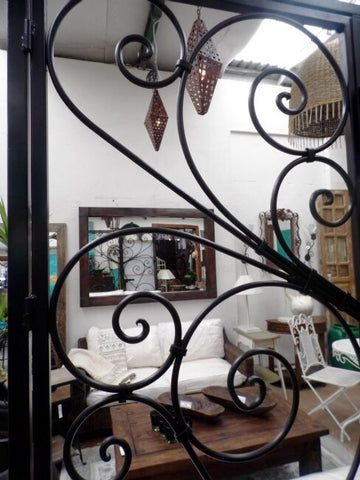 Ornate Serville Hand Forged Iron Gates Exterior or Interior Zone Divider