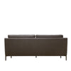 Relaxed Black Linen 3.5 Seater Azona Sophisticated Comfort Sofa / Lounge