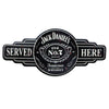 Jack Daniels Large Rustic Embossed Metal Wall Art Man Cave Sign