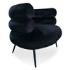 Ring Black Velvet Modern Luxury Occasional Chair Designer Chair