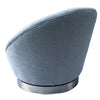 Amour Swivel Lounge Chair Modern Couture - Grey & Silver