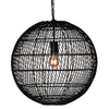 Iron & Rattan Net Ball Pendant Lamp Light - Romantic Modern Chic