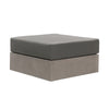 Concrete Cube Ottoman With Cushion Outdoor Seating Modern Rustic Minimalist Design