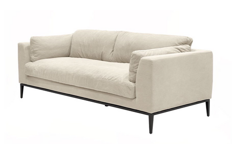 Sand Tyson Comfortably Luxurious Modern Sofa / Lounge 3 Seater