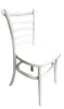 European Ladder Back Style Elmwood Dining Chair - White