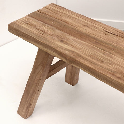 Recycled Teak Porto Bench Seat - Handcrafted Indoor / Outdoor Chic